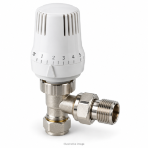 TRV 15mm Angled Thermostatic Radiator Valve
