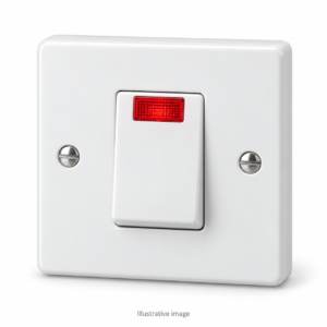20A Double Pole Switch with Neon (for water heaters)