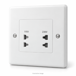 Shaver Socket 115V/230V Dual Voltage