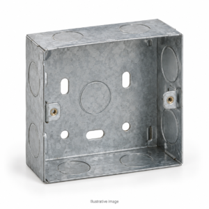 Flush Metal Mounting Box 25mm 1-Gang